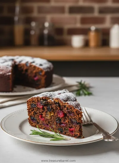 Traditional Fruit Cake Recipe - ready to serve