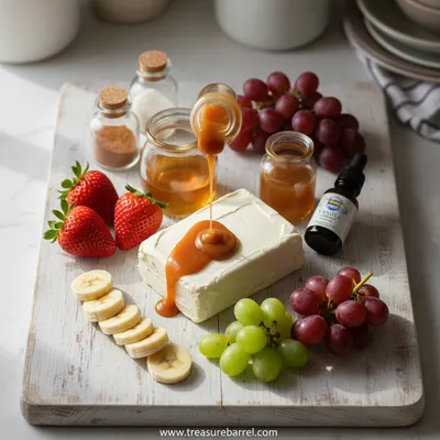 Fruit Dip With Cream Cheese – Easy Sweet Treat - cooking process