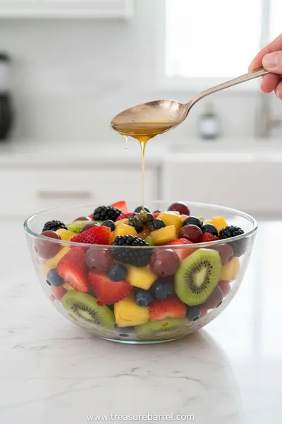Fruit Salad with Honey Lime Dressing