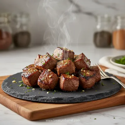 Garlic Butter Beef Bites – High Protein Slow Cooker Dinner
