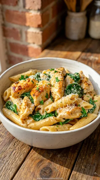 Easy Garlic Parmesan Chicken Pasta Recipe for Healthy Dinner