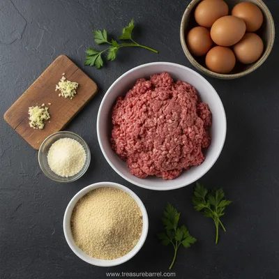 Garlic Parmesan Meatloaf Recipe - ingredients preparation