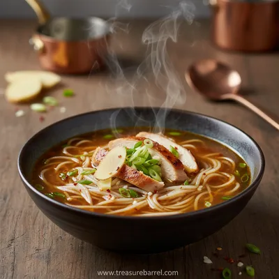 Ginger Garlic Chicken Noodle Soup