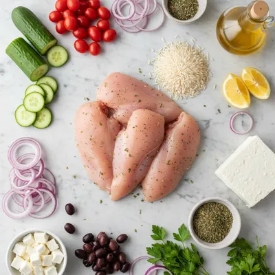 Greek Chicken Bowls – Easy Meal Prep Delight - cooking process