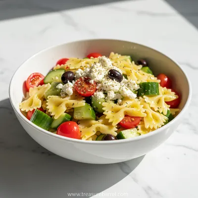 Greek Pasta Salad with Feta Cheese