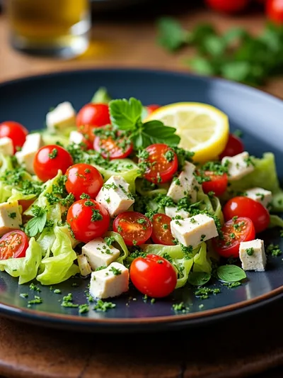 Greek Salad Recipe – Fresh, Easy, and Flavorful - cooking process