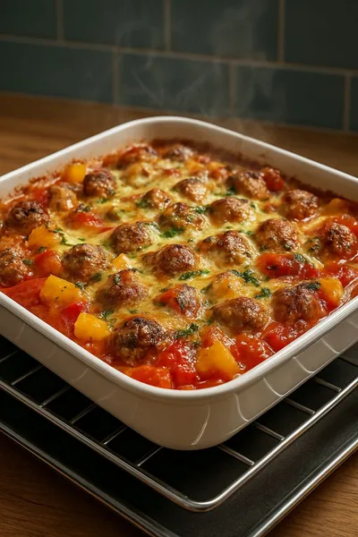 Hearty Italian Beef Sausage Casserole Delight - ingredients preparation