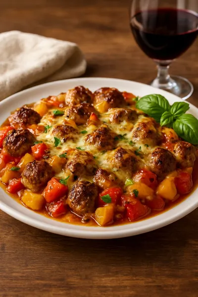 Hearty Italian Beef Sausage Casserole Delight - ready to serve