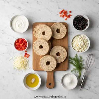 High-Protein Bagel Bites: Quick 15-Minute Snack - cooking process