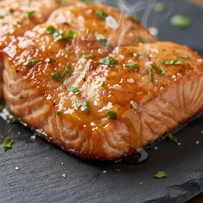 Honey Baked Salmon - Sweet & Savory