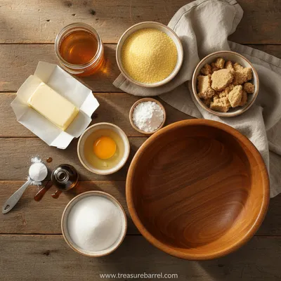 Easy Honey Cornbread Cookies - cooking process