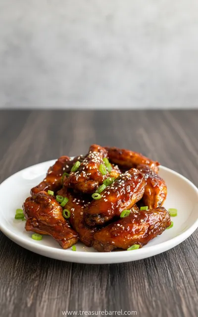 Honey Garlic Chicken Wings Recipe - ready to serve