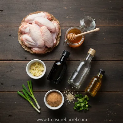 Honey Garlic Chicken Wings Recipe - cooking process