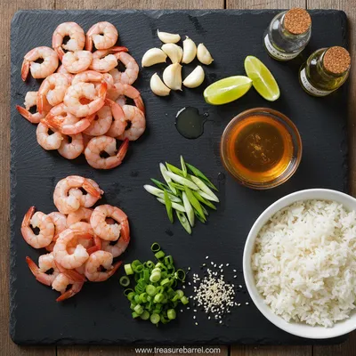 Irresistible Honey Garlic Shrimp Bowls - cooking process