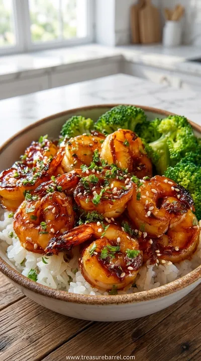 Irresistible Honey Garlic Shrimp Bowls