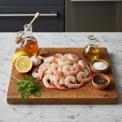 High-Protein Honey Garlic Shrimp - cooking process