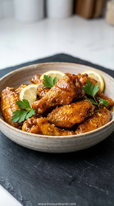Honey Hot Lemon Pepper Wings Recipe: Crispy & Flavorful - ready to serve