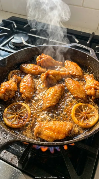 Honey Hot Lemon Pepper Wings Recipe: Crispy & Flavorful - cooking process