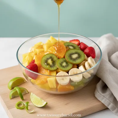 Honey Lime Fruit Salad – Paleo & Easy - cooking process