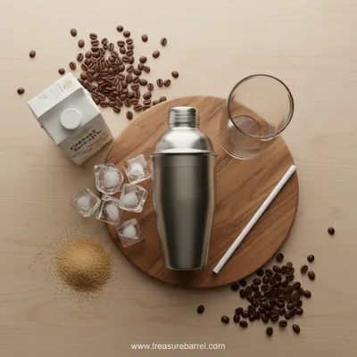 Iced Brown Sugar Oatmilk Shaken Espresso - cooking process