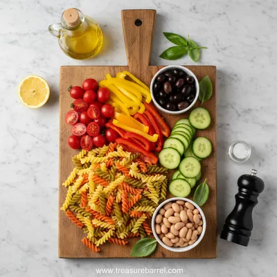 High-Protein Italian Pasta Salad - cooking process