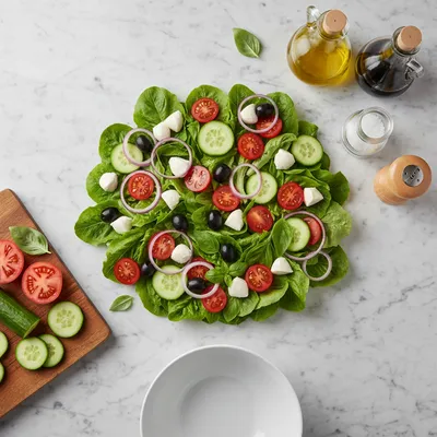 Italian Salad Recipe - cooking process
