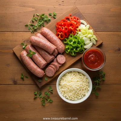 Italian Sausage and Pepper Casserole - cooking process