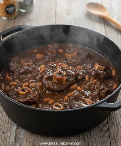 Authentic Jamaican Oxtail With Rice Recipe - ingredients preparation