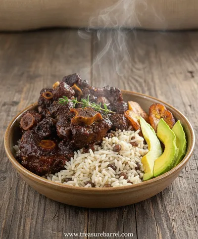 Authentic Jamaican Oxtail With Rice Recipe