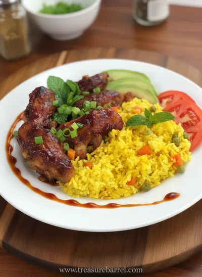 Jerk BBQ Turkey Wings Recipe - ready to serve