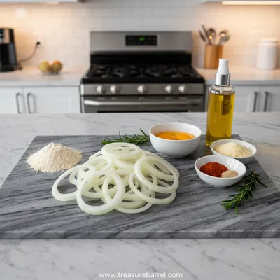 Crispy Keto Onion Rings – No Breadcrumbs, No Frying - cooking process