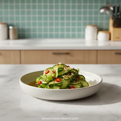 Korean Cucumber Salad – Spicy TikTok Style
