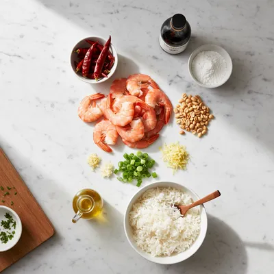 Kung Pao Shrimp Stir Fry - cooking process