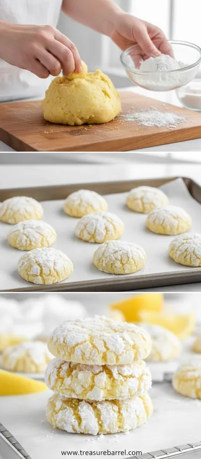Lemon Crinkle Cookies