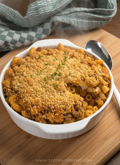 Macaroni And Beef Casserole Recipe - ready to serve