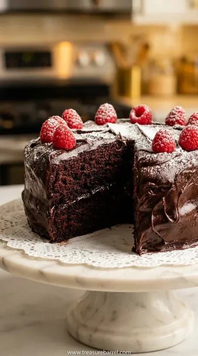 Matilda's Chocolate Cake: Moist & Easy Recipe - ready to serve