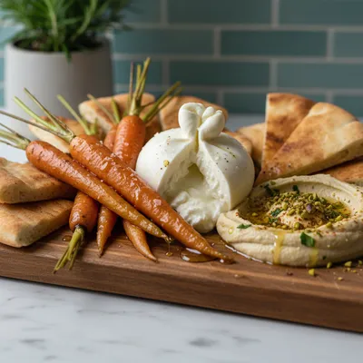 Mediterranean Burrata & Roasted Carrot Board