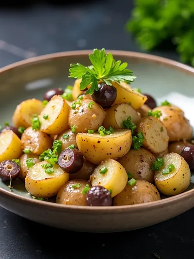 Mediterranean Potato Salad – Best Ever Healthy Recipe - ready to serve