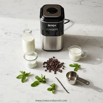 Mint Chocolate Chip Ice Cream – Ninja Creami - cooking process
