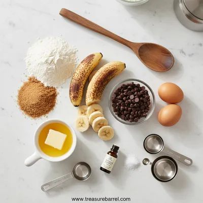 Moist Chocolate Chip Banana Bread - cooking process