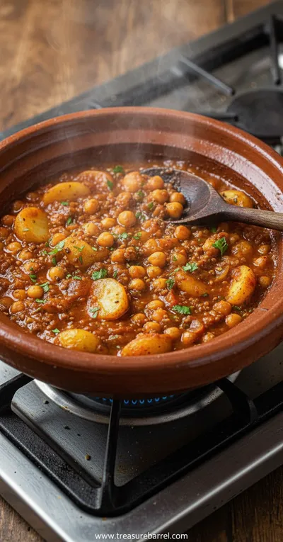 Moroccan Potato Tagine - ingredients preparation