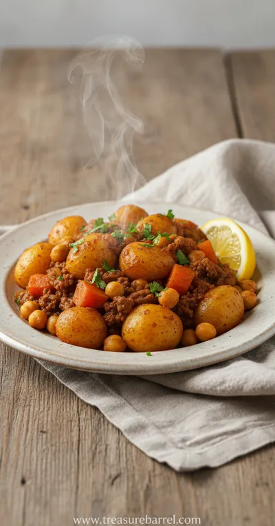 Moroccan Potato Tagine - ready to serve