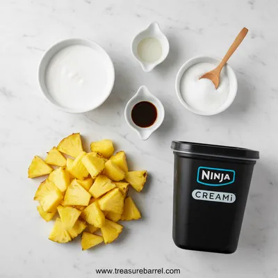 Easy Ninja Creami Dole Whip Ice Cream - cooking process