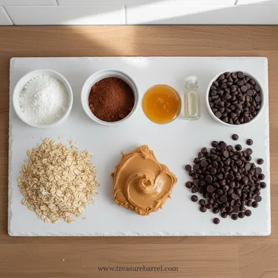 No-Bake Chocolate Peanut Butter Protein Balls - cooking process