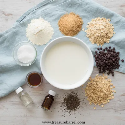 Healthy No Bake Cookie Dough Bars (Gluten-Free, Vegan) - cooking process