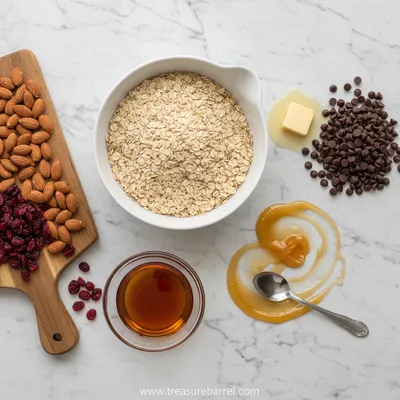 Homemade No Bake Granola Bars - cooking process