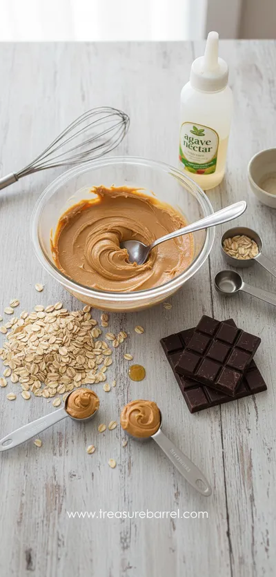 No Bake Protein Bar – Easy Vegan Gluten‑Free Recipe - cooking process