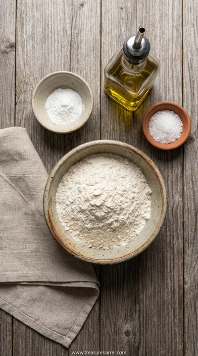 No Yeast Pizza Dough: Super Quick & Easy Recipe - ingredients preparation