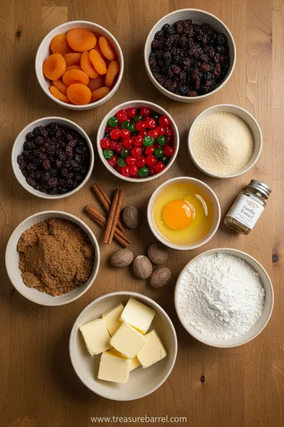 Old Fashioned German Fruit Cake - cooking process