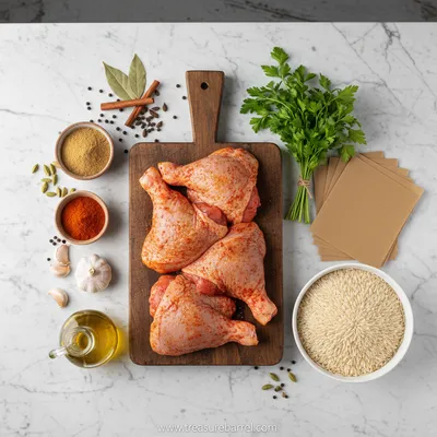 One Pot Shawarma Chicken And Rice - cooking process